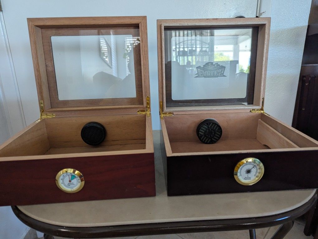 2 Cigar Humidors 