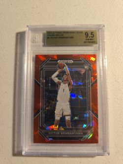 2023 -24 PANINI PRIZM DRAFT PICKS PRIZIMS RED ICE #2 VICTOR WEMBANYAMA