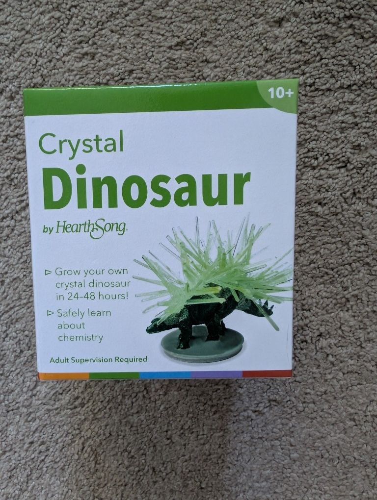 New In box - grow A Crystal Dinosaur