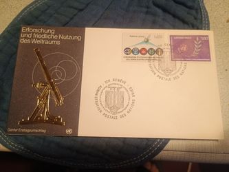UN Geneva 1982 Space Exploration First Day Cover