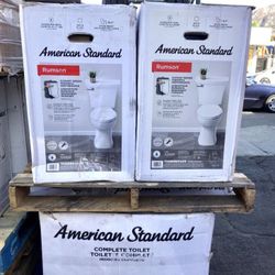 American Standard Rumson Elongated White Toilet