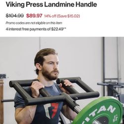 Titan Fitness Viking Press Landmine Handle