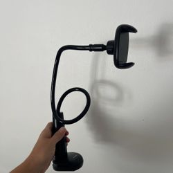  Gooseneck Phone Holder Stand for Bed Flexible Arm Adjustable Cell Phones Mount Clamp on Desk Bed Frame, Like New