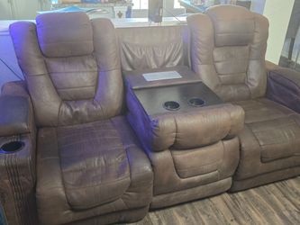 Suede Couch