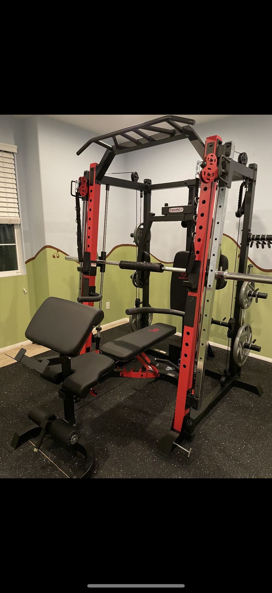 Marcey Smith & Squat Machine Plus Weights And Steelbody Bench