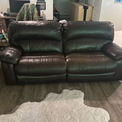Leather Couch And Love Seat 300 OBO Need To Clear Up Space 