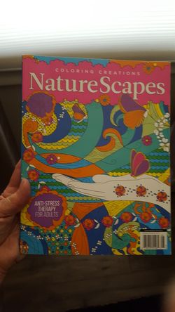 Nature scapes pencil coloring book
