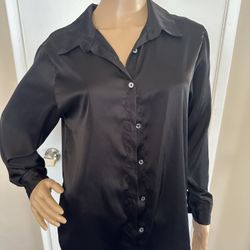 Women’s Black Long Sleeve Blouse Size Large