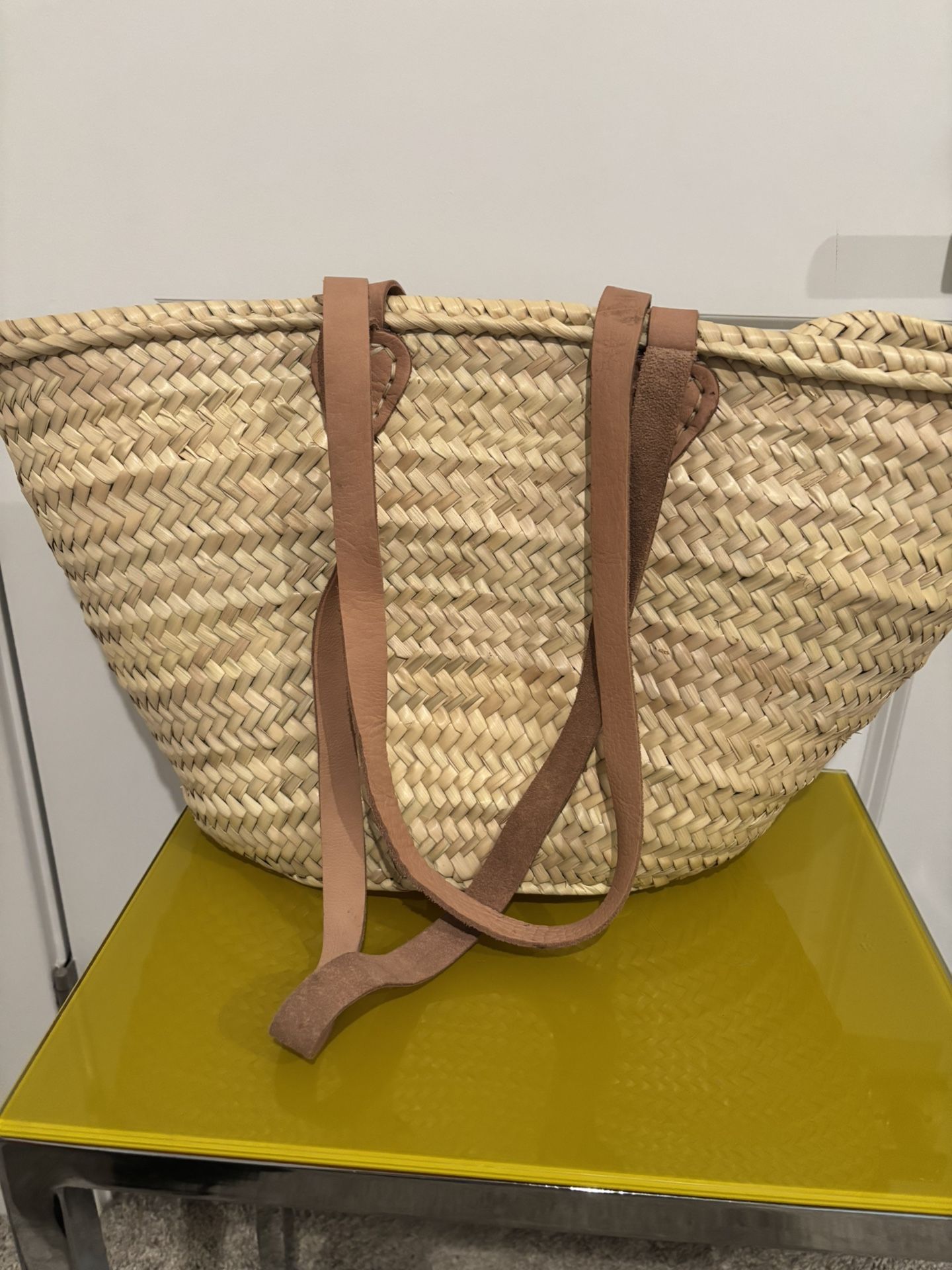 Wicker summertime bag great for the beach for anywhere