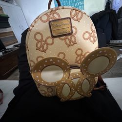 Disney Parks Loungefly Pretzel Scented Backpack