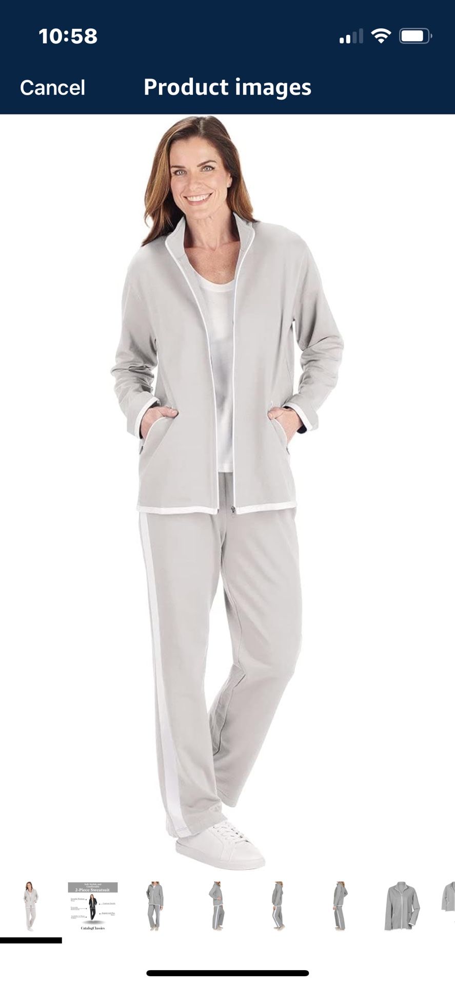Brand new in plastic…Gunit Womens 2X Sweat Suit 2 Piece Set Jogger Track Suits for Women Set Grey