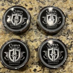 Curva Wheel Center Caps (70mm) 2 3/4 “