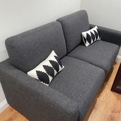 Living Spaces Grey Cliff Sleeper Sofa