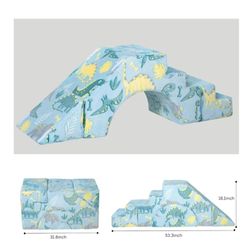 MeMoreCool Foam Climbing Toddler Couch,
Modular Kids Sofa with Slide & Stair,
Convertible Baby Couch for Playroom
Sectional Furniture for Crawling, Cl