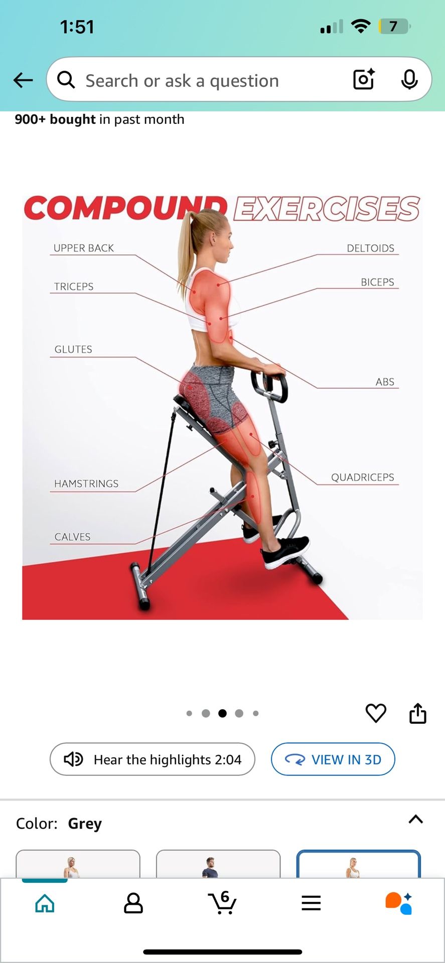 Exercise -squat/row Trainer