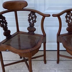 Vintage Antique Chairs - BOTH 4 - $200