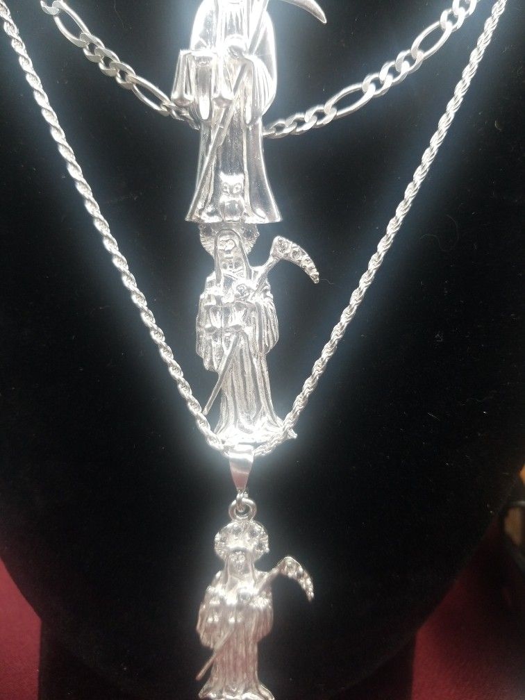 Santa Muerte 925 Sterling silver