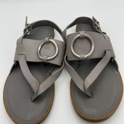 1. State Gray Sandals with Silver Rings “Lelle” Sz. 7
