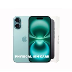 New Factory Unlocked iPhone 16 128GB With physical Sim And Esim - 1 Year Warranty