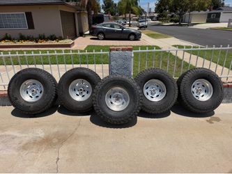 5x4.5 15x8 Weld RacingTyphoon  Aluminum Wheels and Falken Wildpeak 35 - Jeep TJ XJ