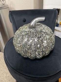 Mosaic Mirror Glass Decorative Pumpkin