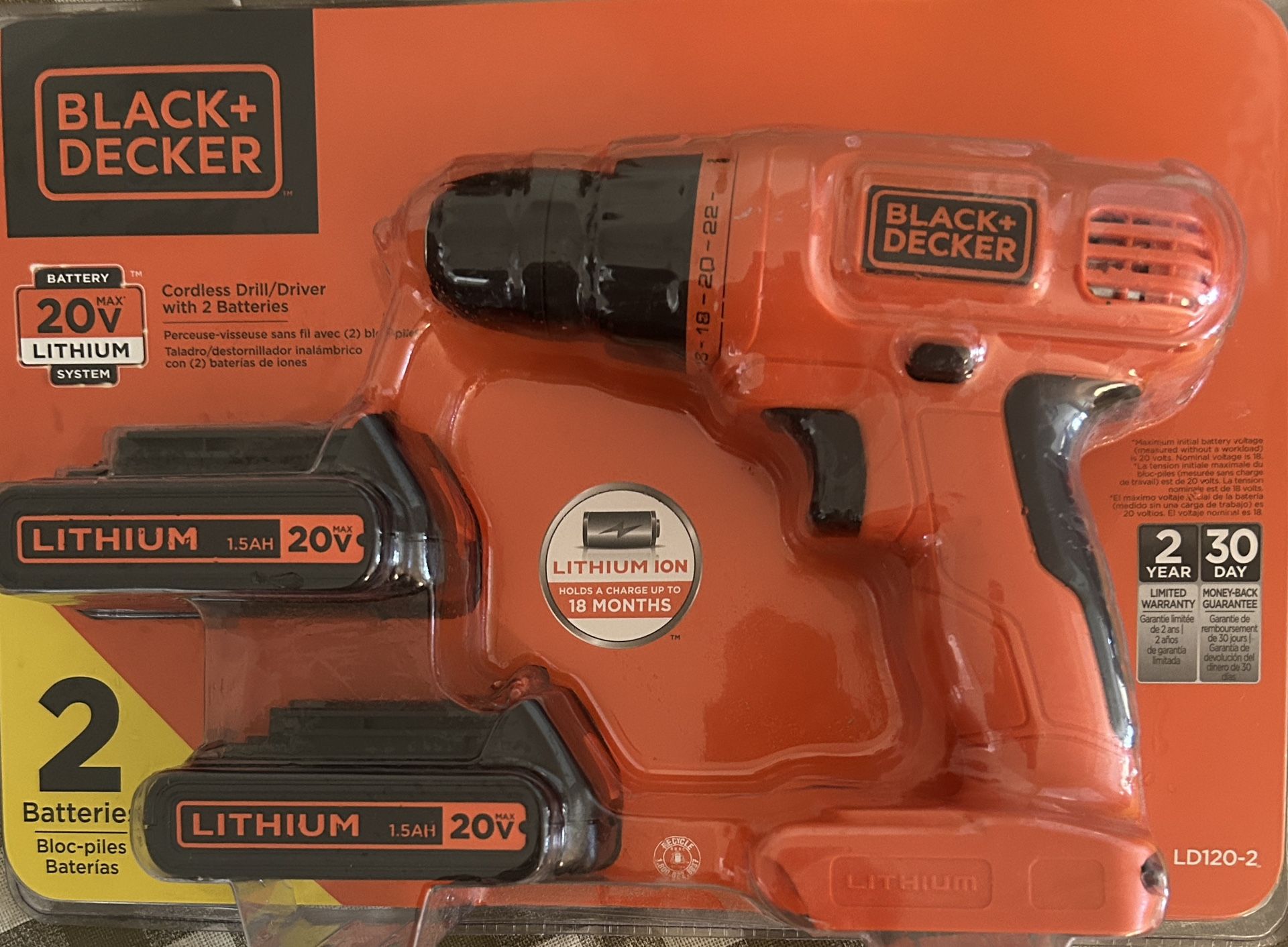 Black and Decker Cordless Drill/Driver