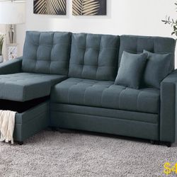 Reversible Sectional Sleeper With Storage