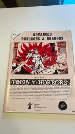 AD&D S1 Tomb of Horrors Module by Gary Gygax