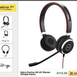 Jabra Communication And Gaming Head Set…..$