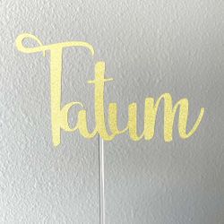 Custom Name Cake Toppers