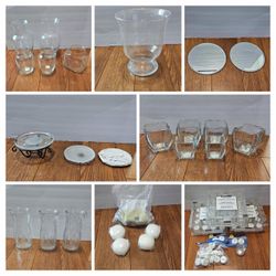 Candles and vases