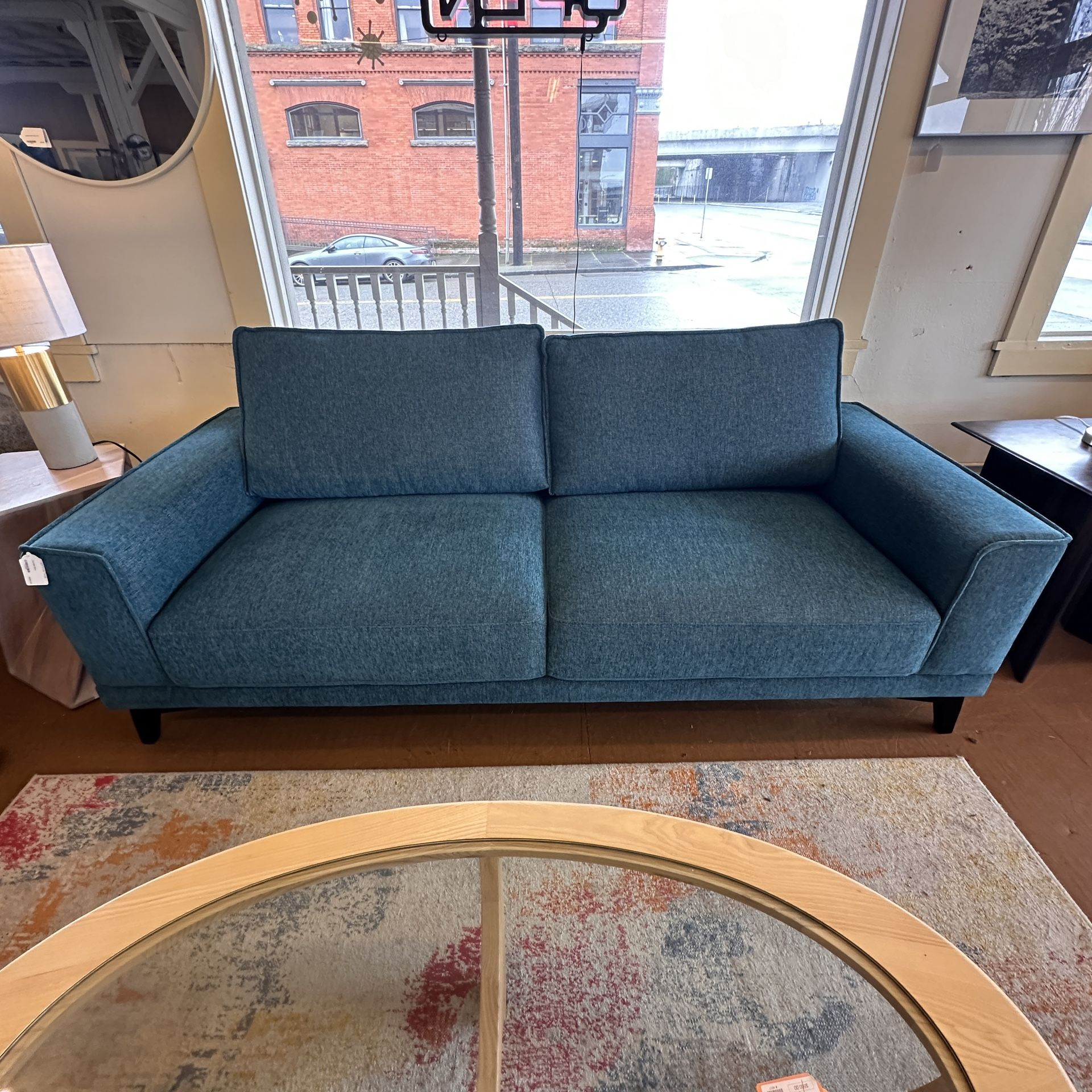Teal Mod Sofa