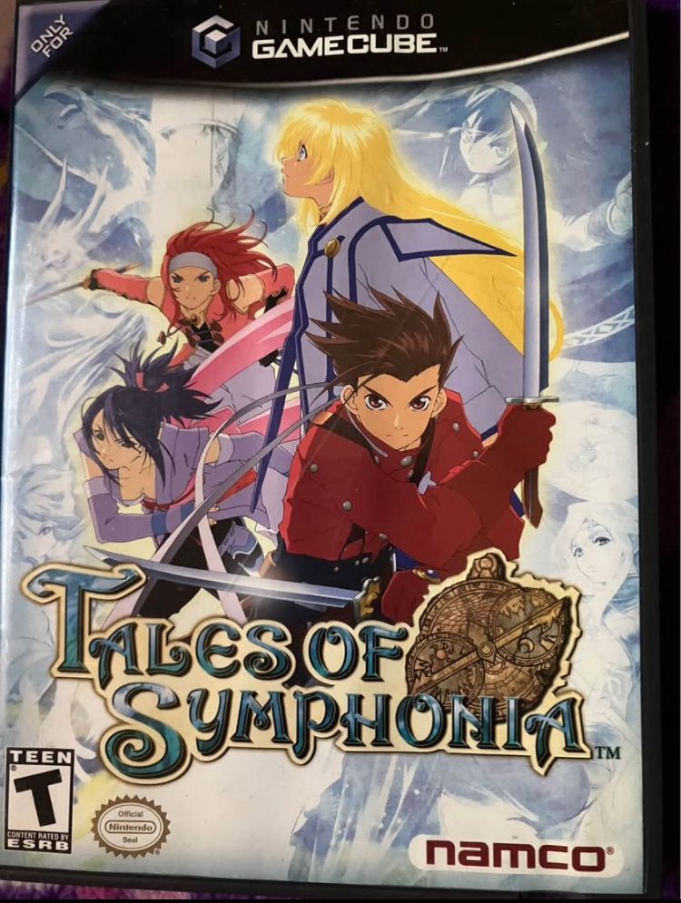Tales of Symphonia (Nintendo GameCube, 2004) - Black Label - No Manual