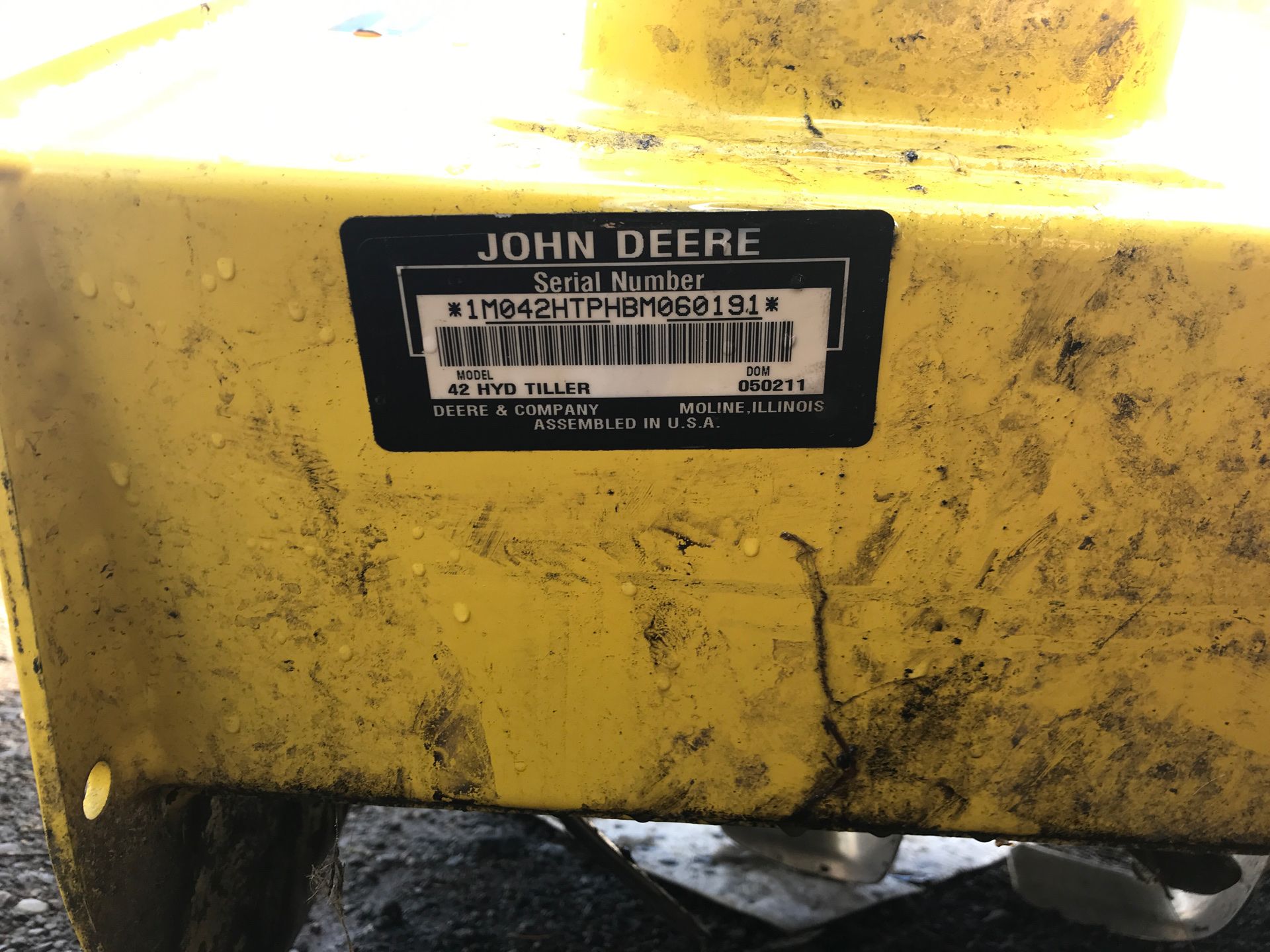 John Deere 42” Hydraulic Tiller for Sale in Roy, WA OfferUp