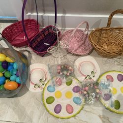 Easter Egg Decor Plate Stand Platter