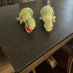 2 Stuffed Dinosaurs