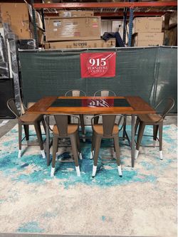7 Piece Bar/Dining Table NEW FREE DELIVERY 🚚