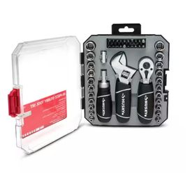 Brand New Husky Stubby Driver Ratchet and Socket Tool Set (46 pieces) tools kit