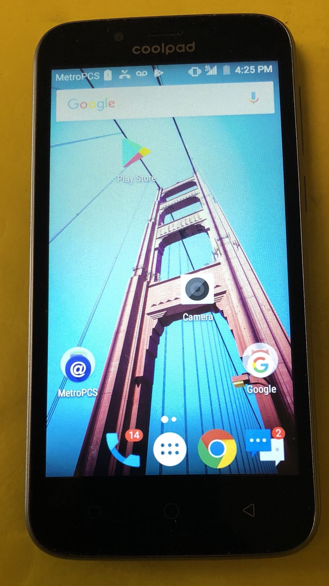Metro PCS Coolpad Defiant 3632A - 4G LTE Android Smart Cell Phone - EXCELLENT CONDITION