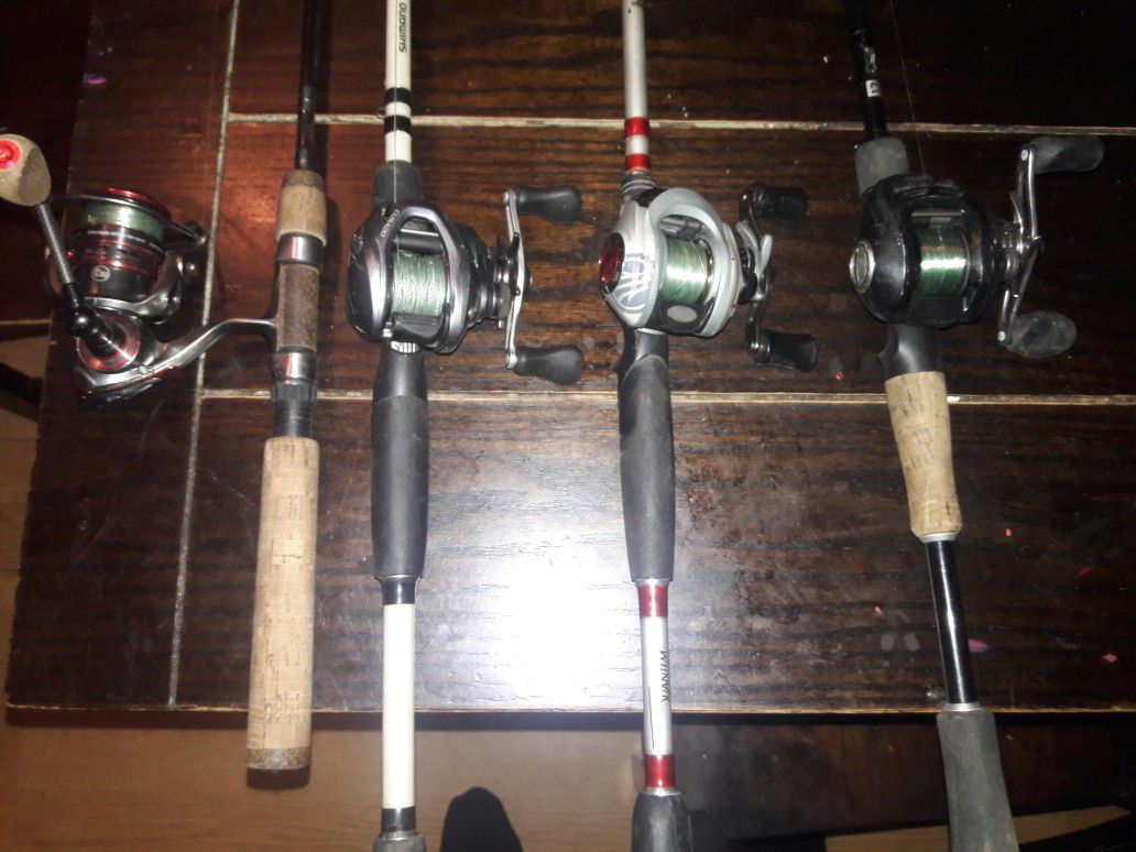 Fishing reels & rods