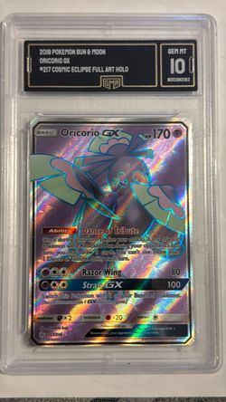 Oricorio GX 217/236 Cosmic Eclipse Full Art Holo GMA 10