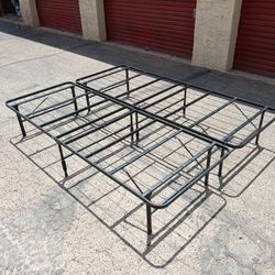 2-piece Heavy Duty Foldable Queen Size Bed Frame Only. 