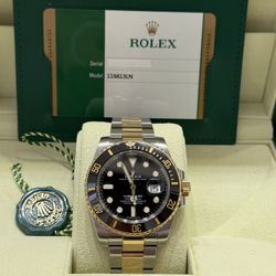 2018 Rolex Preowned 40mm Submariner Black Model 116613LN(W/Card)