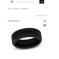 NEW Men’s Tungsten Wedding Band 