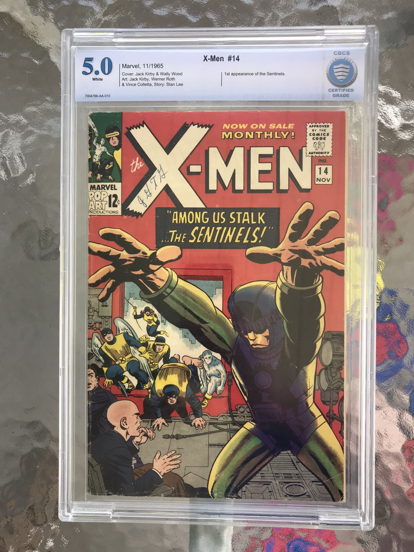 X-Men #14 (1965) CBCS 5.0 — White Pgs; 1st Sentinels; Stan Lee & Jack Kirby; CGC