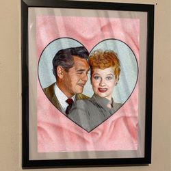 I love Lucy custom art piece perfect for gift