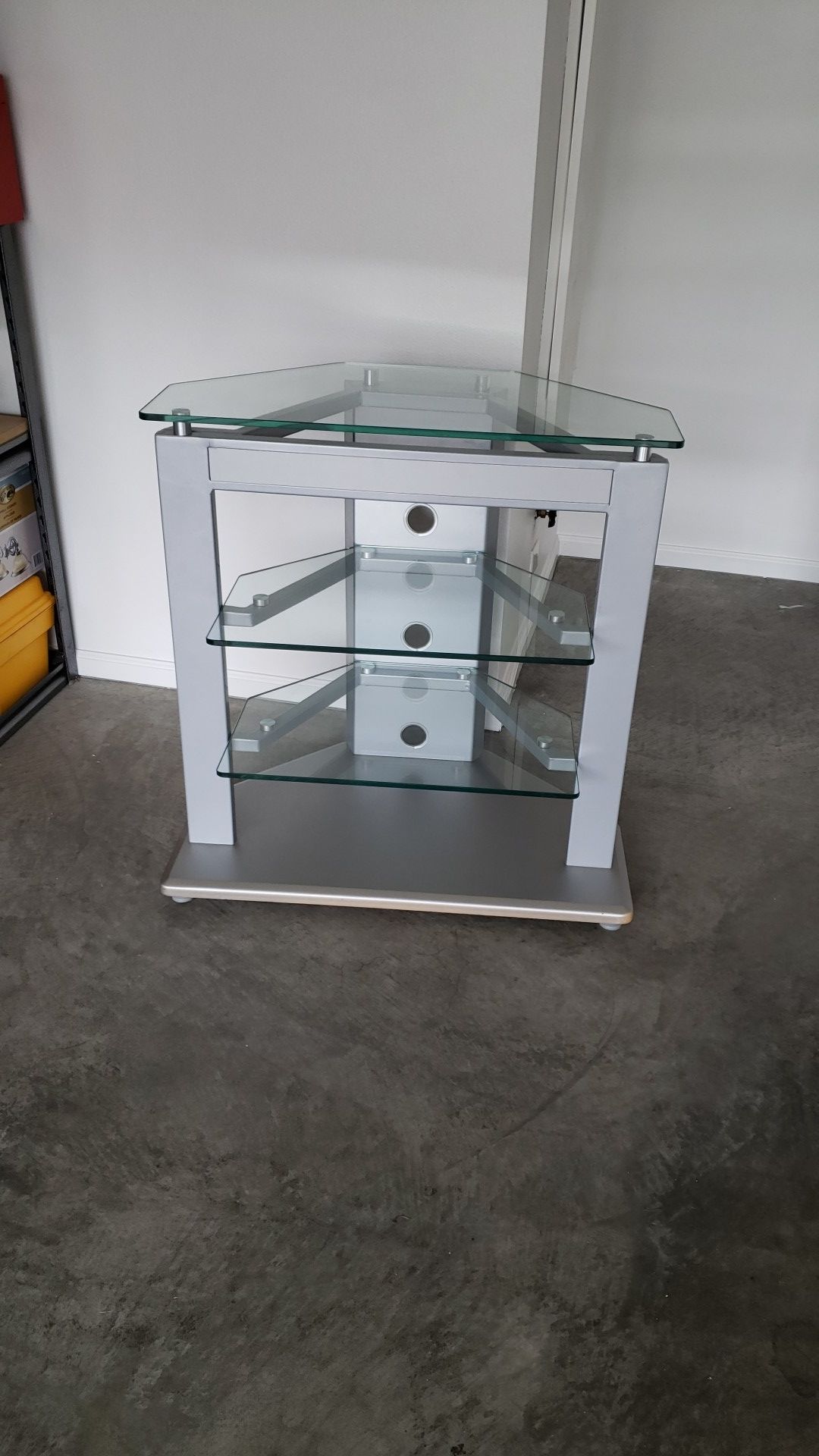 TV stand, glass modern