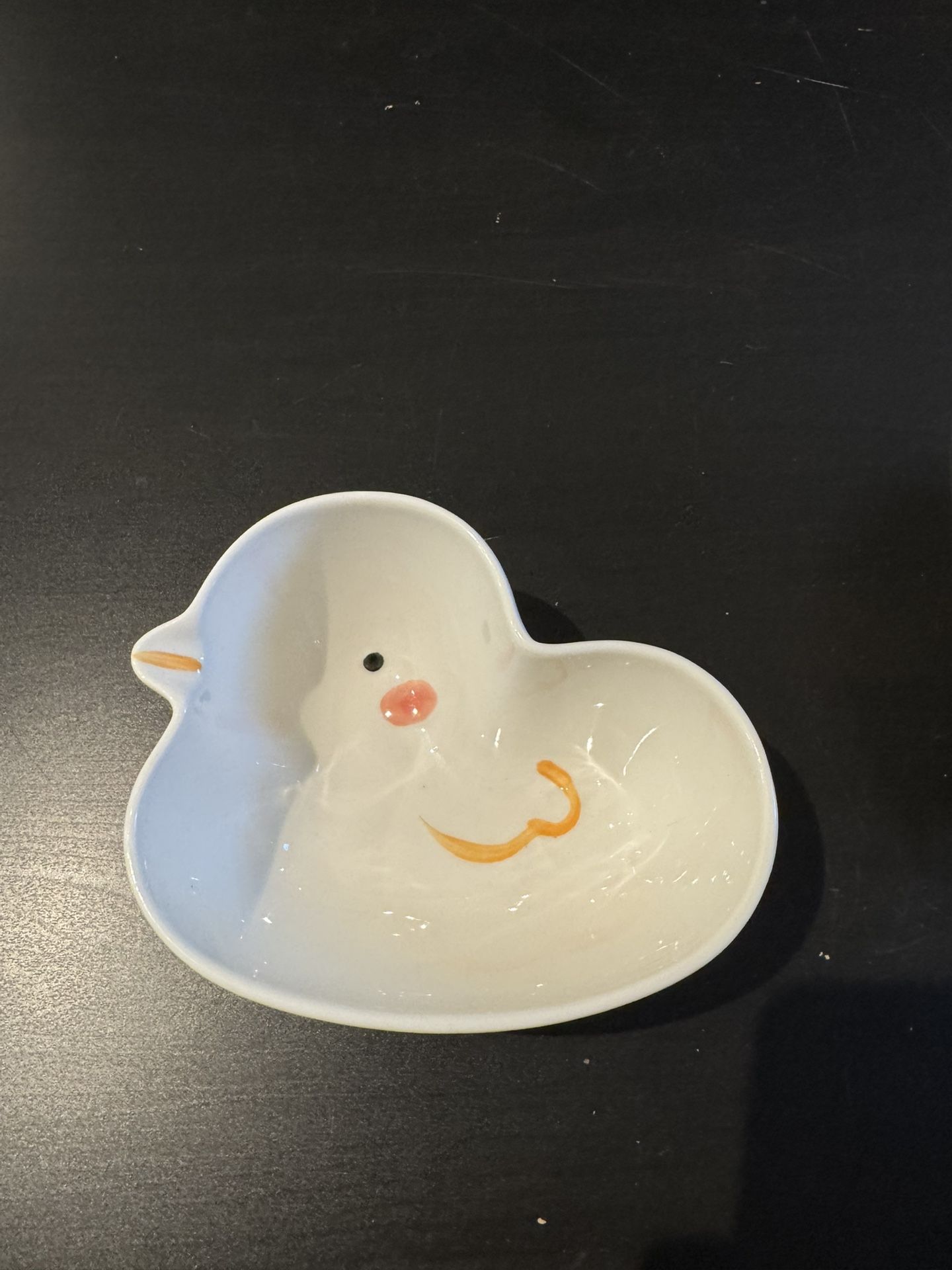 HG Ceramics Chick-Shaped Bowl – 6”x5”x2.5” | Hand-Painted Spring Decor