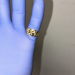 10K Nugget Ring Small