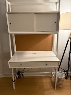 West Elm Mid Century Smart Desk (White)